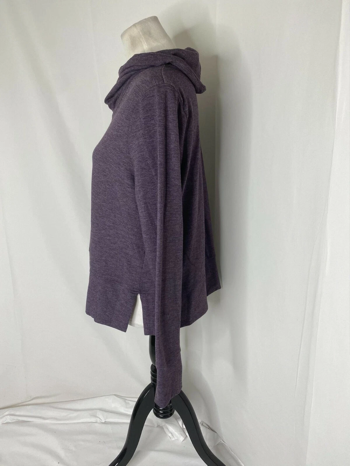 yogalicious heavyweight cowl neck long sleeve shirt