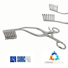 Surgpros MISKRT Miskimon Cerebellar Retractor 7 Sharp Prongs 35mm x 32mm