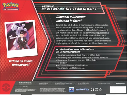 POKEMON COLLEZIONE MEWTWO-EX DEL TEAM ROCKE - ITALIANO - PREV 13/06/25 - Imagen 2 de 3
