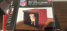 San Francisco 49ers Pet Quilted Crate Cover For Cages 30 X 48