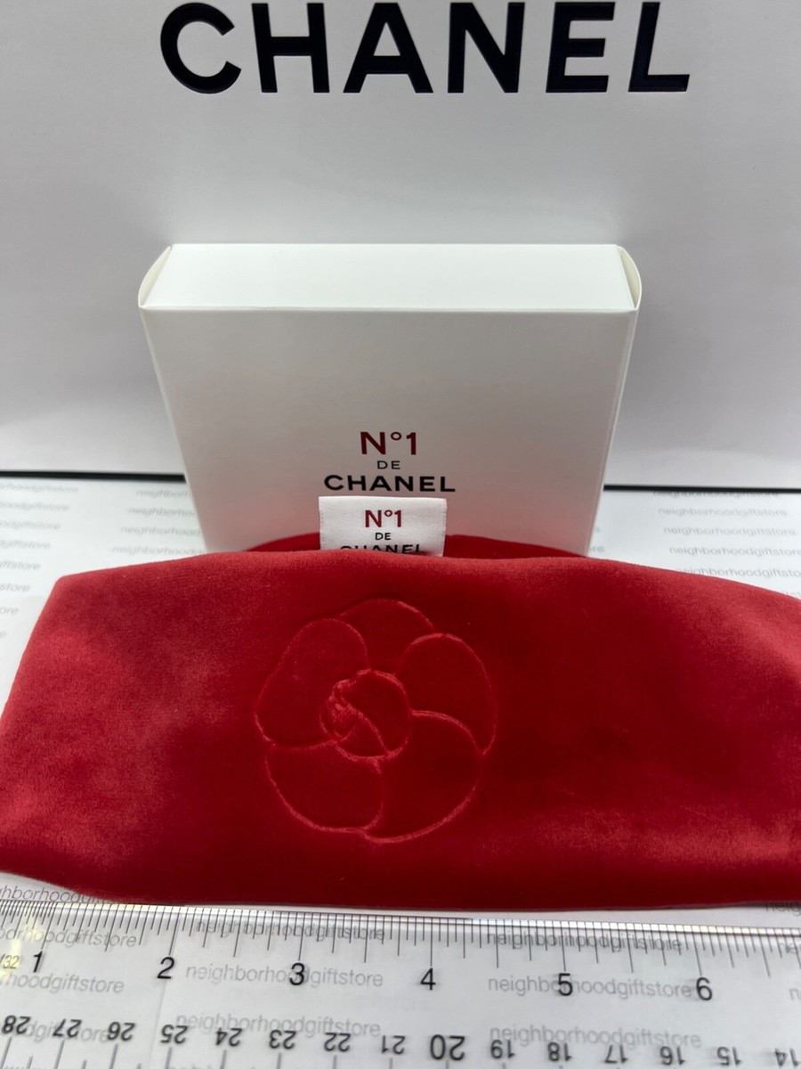 Chanel Nº 1 Soft Camellia Logo Hair Band Headband Red Bath  display picture 3