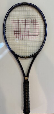 Tennis Racket Wilson Graphite Quad 110 27'' Purple with case 4 3/8 Grip PWS Used