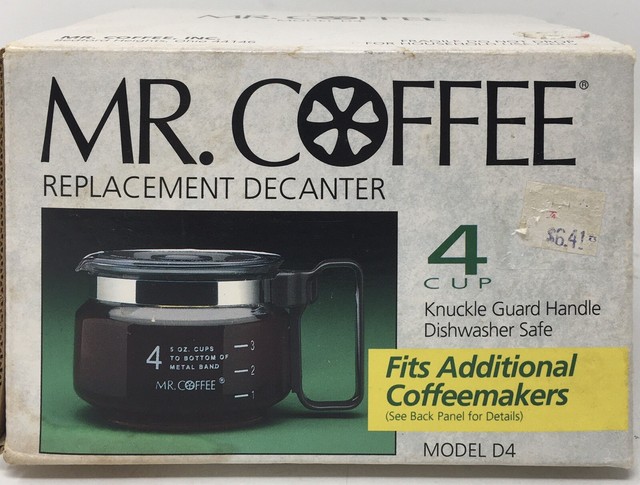 Mr. Coffee 4 Cup Glass Replacement Decanter Carafe Model D-4 | eBay