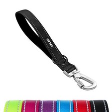 Short Dog Leash 1 ft 12 Inches Traffic Leashes for Dogs Nylon Reflective Dog ...
