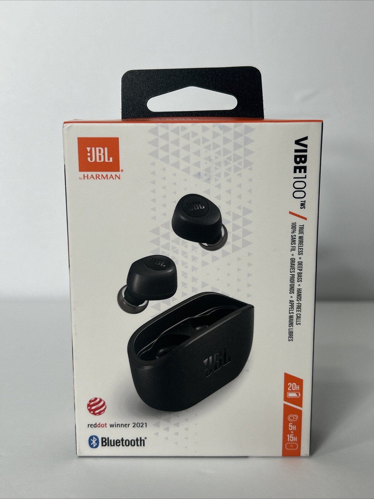 JBL Vibe 100 TWS Black True Wireless Earbud In Ear Headphones. Brand New. Sealed