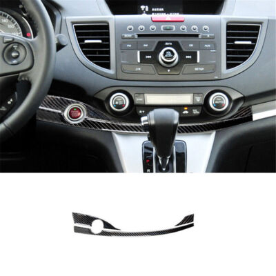 Carbon Fiber Dashboard Climate Control Trim For Honda CRV CR-V 2015-2016 Type-A