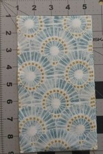 2 Pretty Paper Guest Napkins, Blue White and Gold Tie Dye Circles