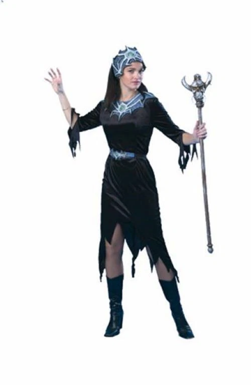 SATINIOR Costumi da strega di Halloween per donne ragno costume adulto donna web mantello e cappello guanti in pizzo senza dita strisciando tatuaggio festa in maschera abiti