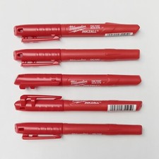 Milwaukee 48-22-3170 Inkzall Red Fine Point Marker 5pcs.