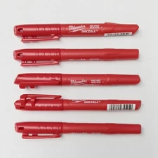 Milwaukee 48-22-3170 Inkzall Red Fine Point Marker 5pcs.