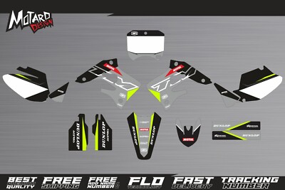 Graphics kit for TM Racing MX 2 Stroke 2004 2005 2006 2007 FLUO/NEON Decals