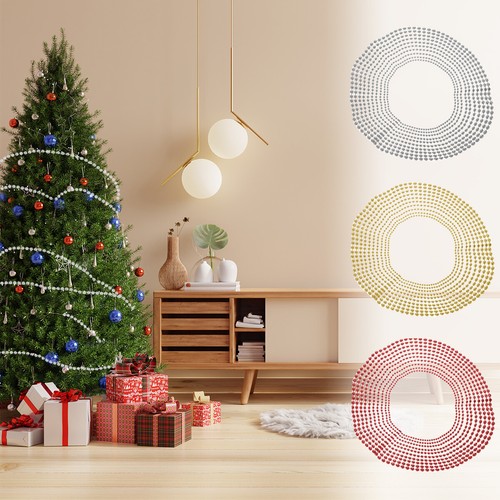 Xmas Bead Chain Garland Pearl String Spool Rope Birthday Wedding Party Decor - Picture 4 of 19
