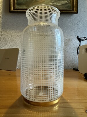 Alte Art Deco Vase Gebrüder Podbira Böhmen Goldrand Crystal