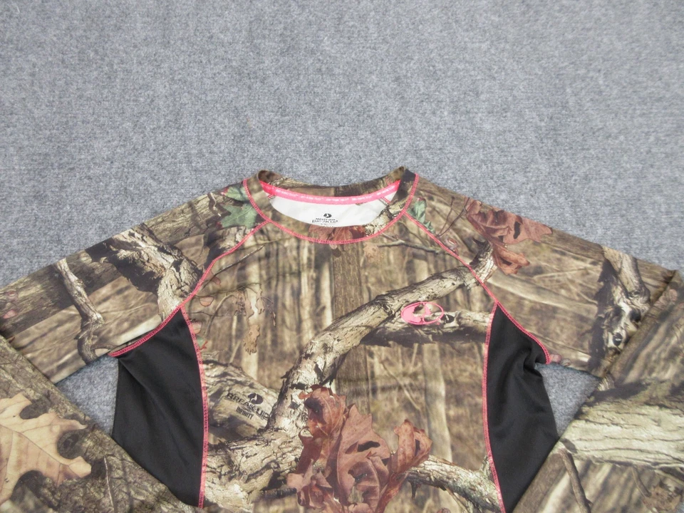 Camisa Mossy Oak Mujer Adulto Grande Marrón Camuflada Informal Aire Libre Caza Foto 2 de 4