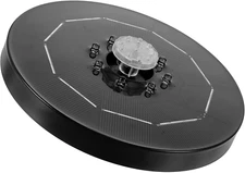 3W Solar Floating Fountain Pump with LED Lights for Outdoor Garden and Bird Bath