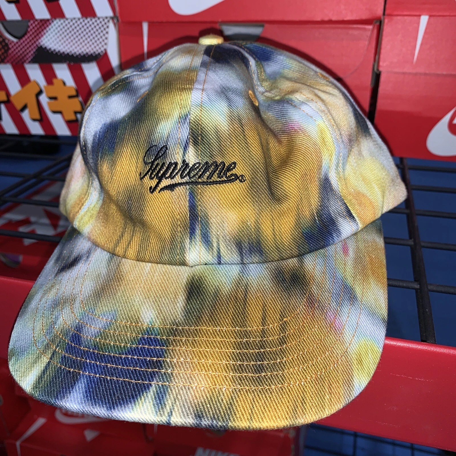 LOGO SCRIPT IMPRIMÉ PIGMENT SUPREME CHAPEAU 6 PANNEAUX FW20 NEUF