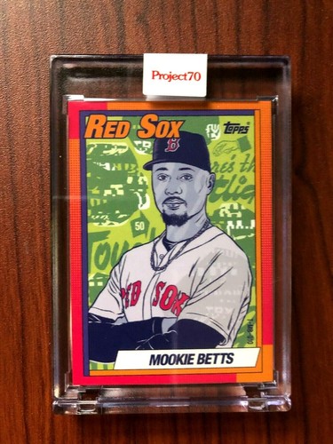 2021 Topps Project 70 - 1990 Mookie Betts by Morning Breath #433 w/box PR 667 SP - Picture 2 of 3