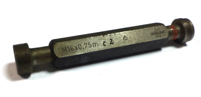 Grenz-Gewindelehrdorn 6H (Gut + Ausschuss) M16x0,75 | Dorn Gut Auss. | M16x0,75 | Lehrenstahl gehärtet | 1210138 Grenz-Gewindelehrdorn 6H (Gut + Ausschuss) M16x0,75 | Dorn Gut Auss. | M16x0,75 | Lehrenstahl gehärtet | 1210138