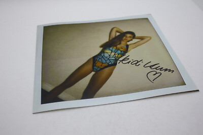 HEIDI KLUM signed Foto ca.20x20 Autogramm (2236)