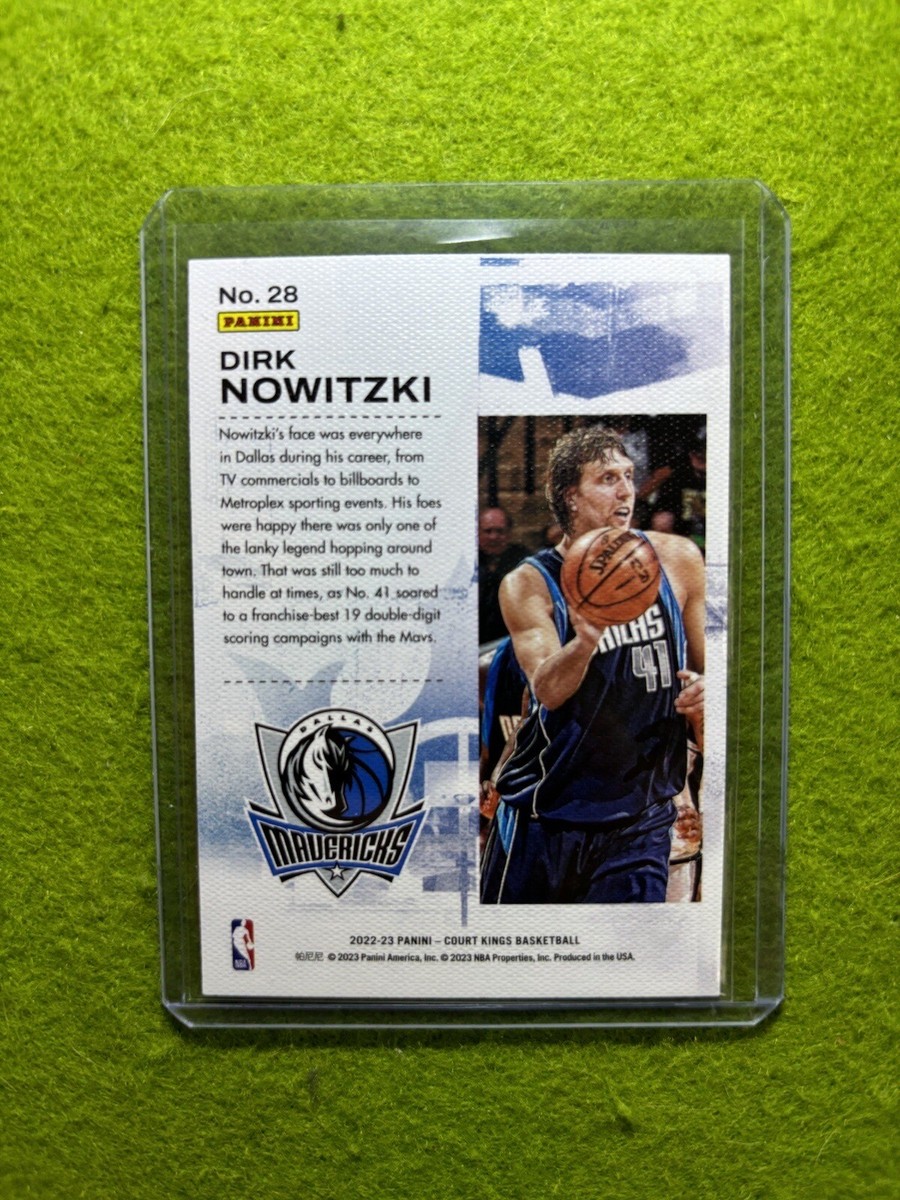 1/1 Panini Dirk Nowitzki ノビツキー 1枚限定 カード Dirk Nowitzki COURT KINGS 2022 Card Jersey #41 Mavericks