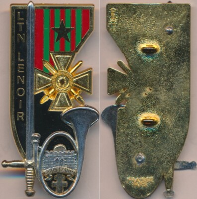 LENOIR, LTN, EOR EAI, Jäger, Kriegskreuz 14 18, vergoldet, frisch 4117