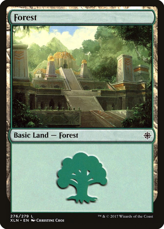 MTG Magic the Gathering Forest (276/317) Ixalan NM