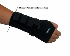 Wrist Support With Splint - Carpal Tunnel Brace - Size XXL, Left Hand  
