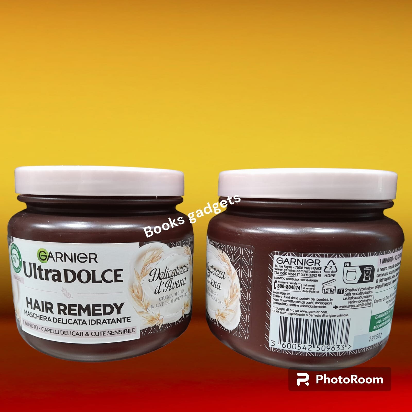 5 Barattoli Garnier Ultra Dolce Hair Remedy Maschera Capelli Delicati Idratante