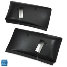 1978-81 Camaro Firebird Rear Seat Belt Black Retractor Covers T-Top GM 20187914