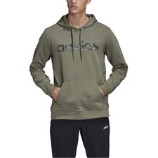 adidas Originals Men's Camo Linear Logo Hoodie FM0219 Green Size Small