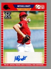 2021 Leaf Pro Set Autographs Red #PS-MB2 Mitchell Bratt