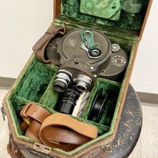 Antique 1930s WWII Bell Howell Filmo 70DR 16mm Movie Camera W Original Case