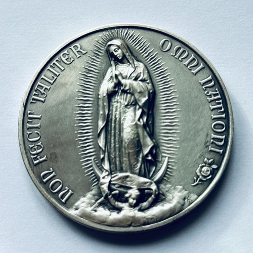 Original Mexico Medalla Inaguracion De La Basilica De Guadalupe 1952