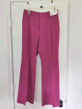 Uniqlo Women Drape Flare Pants Pink Size 4 NWT