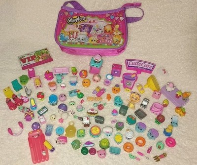 Lot of over 100 Shopkins Figures Mixed Seasons Food Fashion Toys Miniatures