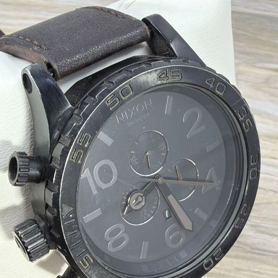 NIXON Mens Wristwatch SIMPLIFY THE 51-30 CHRONO Black Dial - New Battery - 51mm - Image 3 of 4