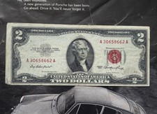 Two Dollar bill 1953 USA Genuine United states Note 2 Dollars US Paper Notes OE