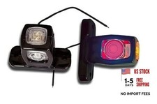 2pcs Side Rear Marker Light 4Led Red Amber White Outline Light for 12V/24V