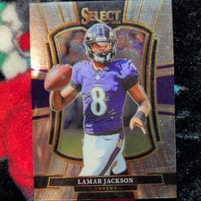 Panini 2025 Select Football Lamar Jackson #160 Premier Level Ravens