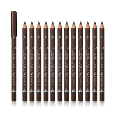 12 Pcs Brown Eyebrow Pencil Eyeliner MakeupSoft TexturedEasy to ColorLong ...