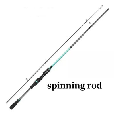 Lure Fishing Rod 180 Cm/6 Ft Carbon Fiber Casting Spinning Rod 2 Section Pole