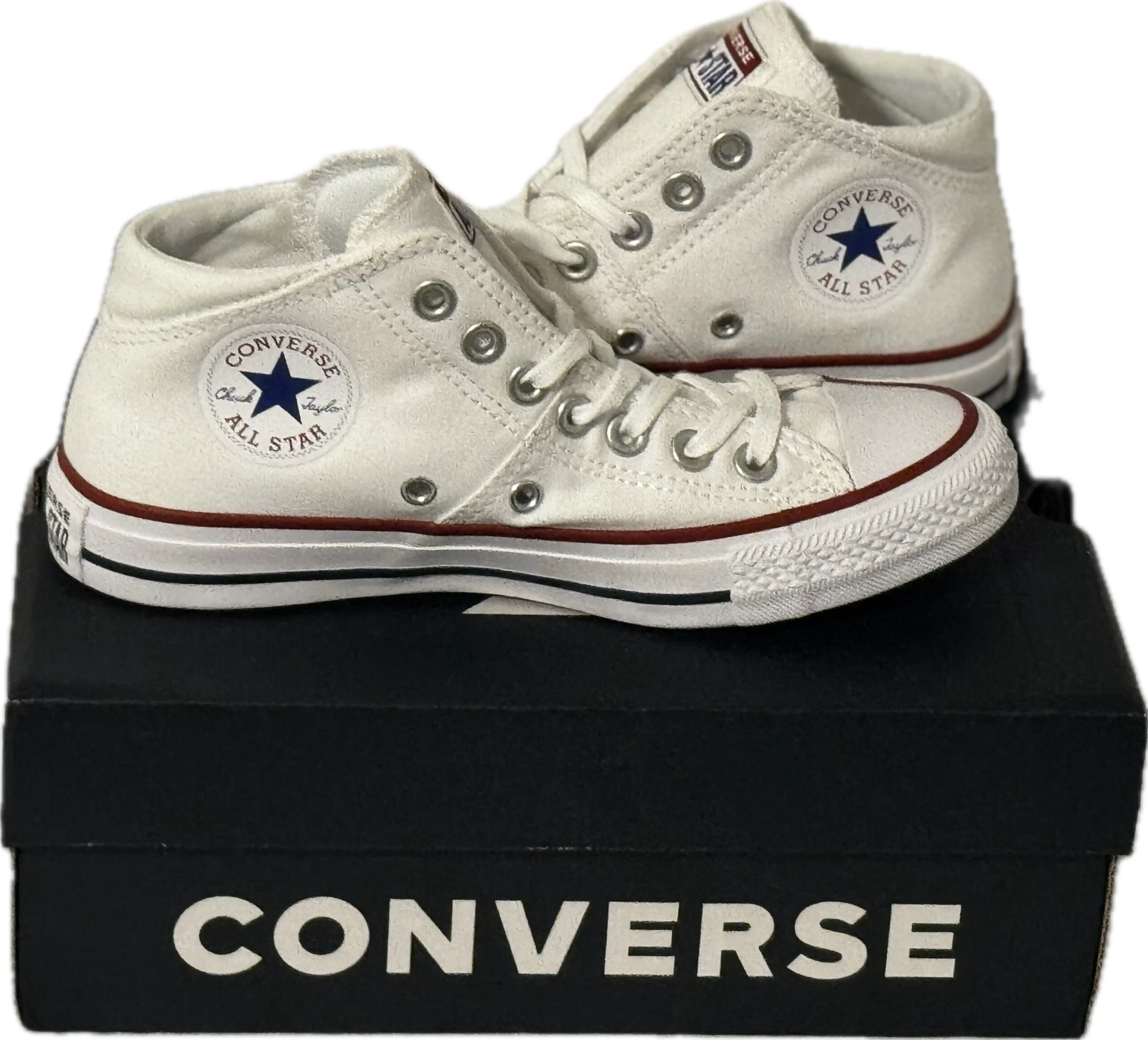Converse Women’s Chuck Taylor All Star Madison Mid Top Shoes White 6, 9, 9.5, 11