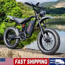 20" Fat E-Bike 3000W Electric Dirt Bike 48V 20Ah All Terrain E-Motorcycle 40 MPH