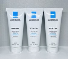 3 X LA ROCHE-POSAY EFFACLAR MEDICATED GEL CLEANSER 6.76 OZ - Exp 07/2028