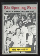 1970 Topps #310 World Series Celebration - Mets Whoop It Up! - VG/EX Set Break!