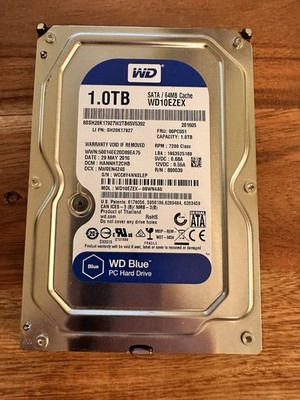 Western Digital Blue Desktop 1TB HDD 7200RPM