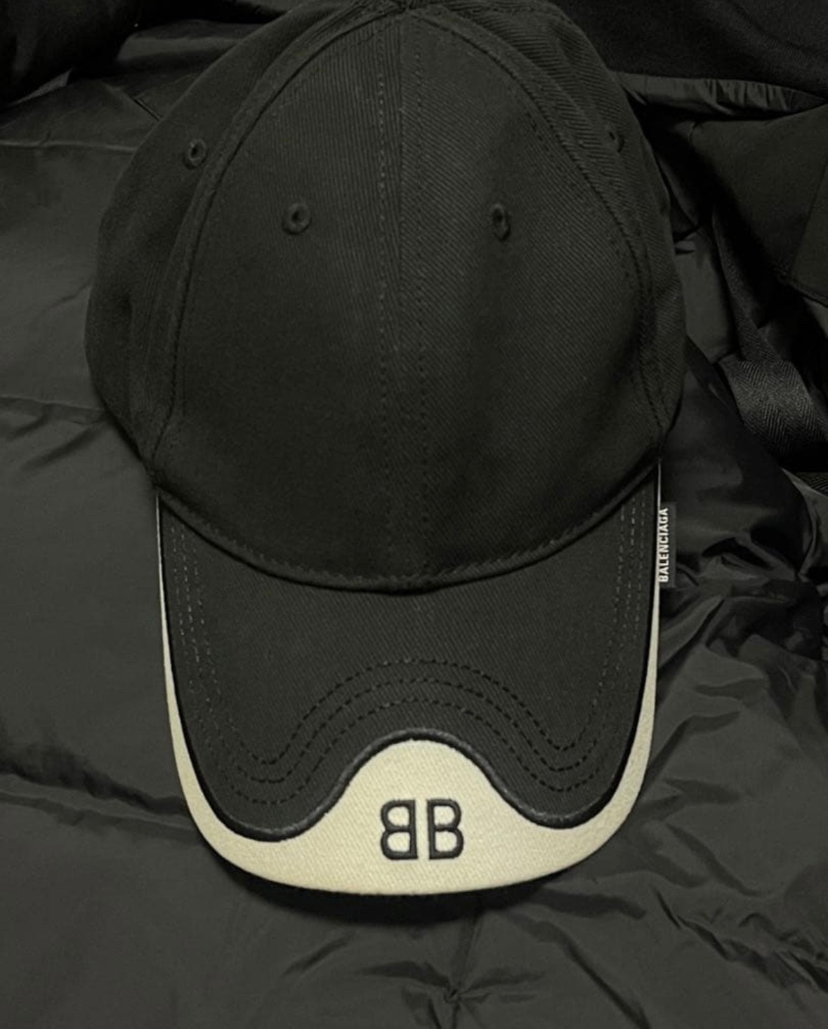 Balenciaga BB Logo Baseball Cap Black Adjustable Auth… - Gem