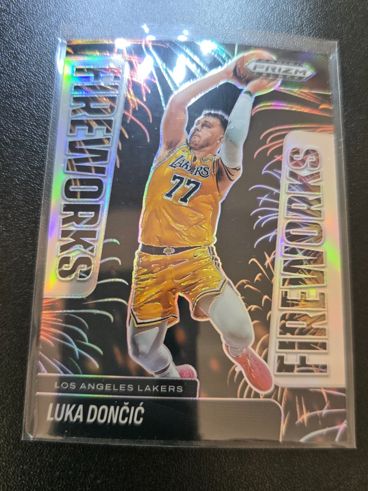 2024-25 Panini prizm basketball Fireworks-LeBron James-silver