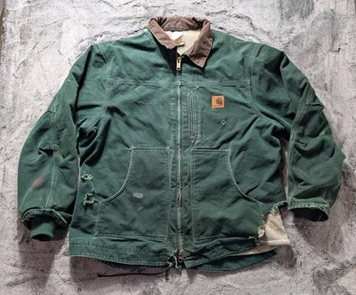 【美品】Carhartt オリーブグリーン ジャケット Carhartt Full Zip Sherpa Lined Jacket Men's Size XL Green | eBay