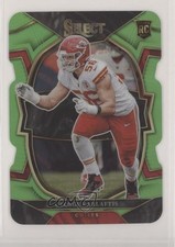 2022 Panini Select Concourse Neon Green Prizm Die-Cut /299 George Karlaftis 11p9